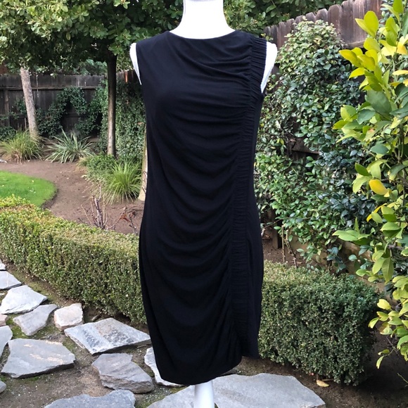 asos black asymmetric dress